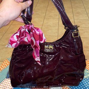 Coach Madison Maggie handbag w/scarf